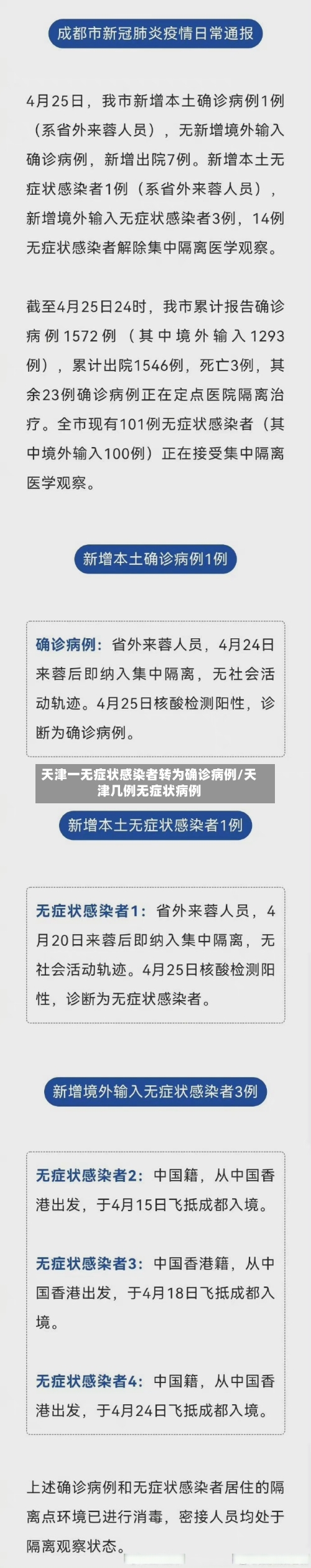 天津一无症状感染者转为确诊病例/天津几例无症状病例