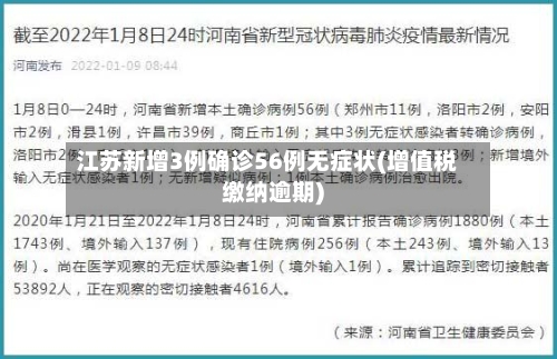 江苏新增3例确诊56例无症状(增值税缴纳逾期)-第1张图片