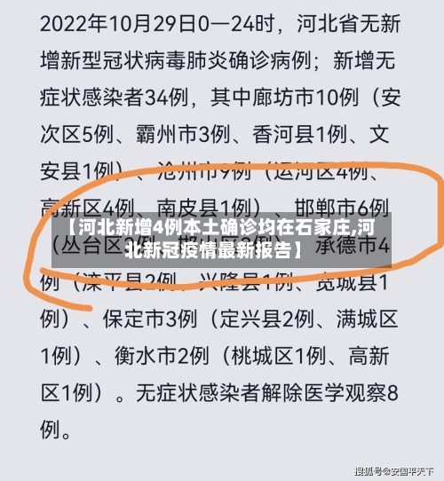 【河北新增4例本土确诊均在石家庄,河北新冠疫情最新报告】-第1张图片