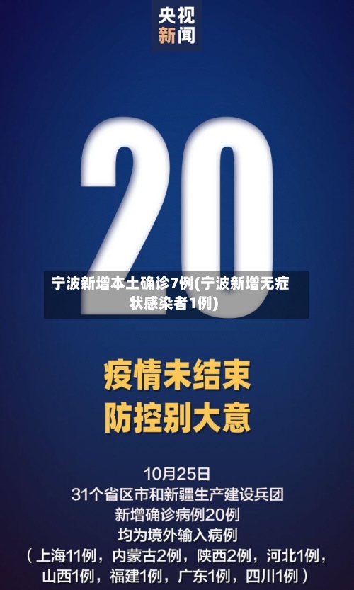 宁波新增本土确诊7例(宁波新增无症状感染者1例)-第1张图片