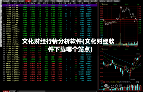 文化财经行情分析软件(文化财经软件下载哪个站点)-第1张图片