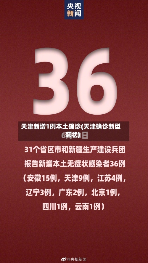 天津新增1例本土确诊(天津确诊新型冠状)-第1张图片