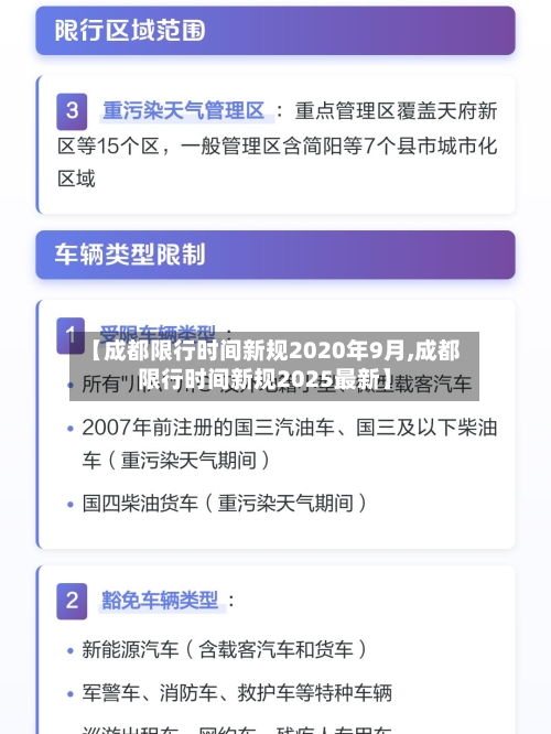 【成都限行时间新规2020年9月,成都限行时间新规2025最新】-第2张图片