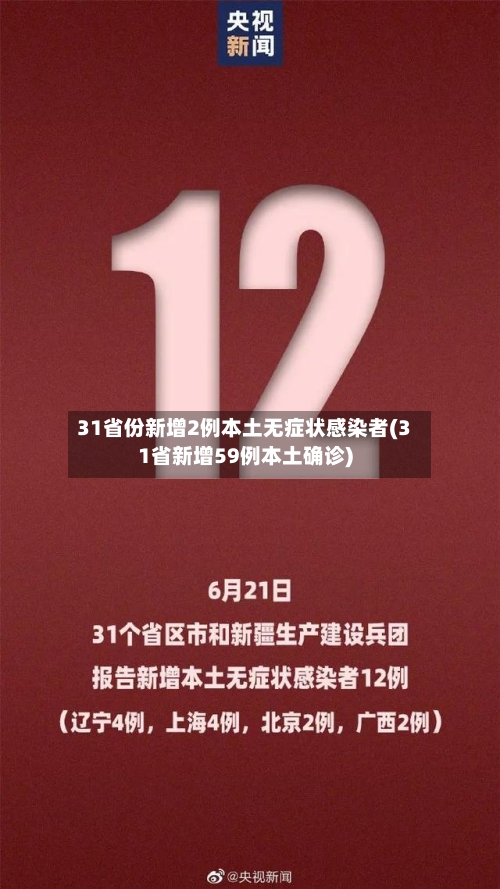 31省份新增2例本土无症状感染者(31省新增59例本土确诊)-第2张图片