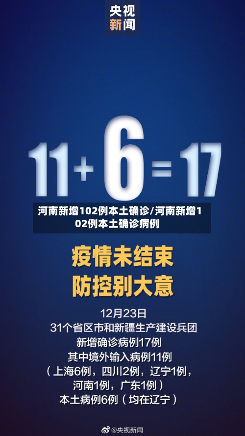 河南新增102例本土确诊/河南新增102例本土确诊病例-第3张图片