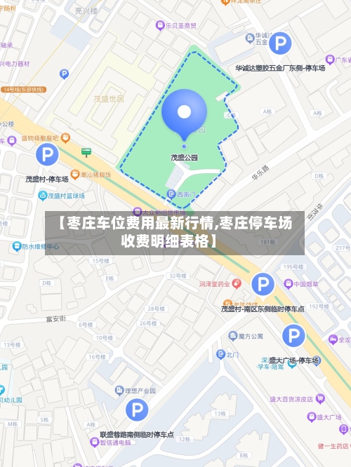 【枣庄车位费用最新行情,枣庄停车场收费明细表格】