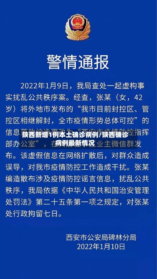 陕西新增1例本土确诊病例/陕西确诊病例最新情况