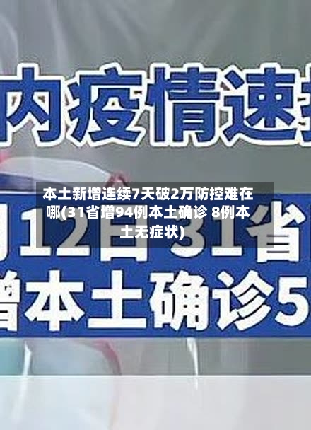 本土新增连续7天破2万防控难在哪(31省增94例本土确诊 8例本土无症状)-第2张图片