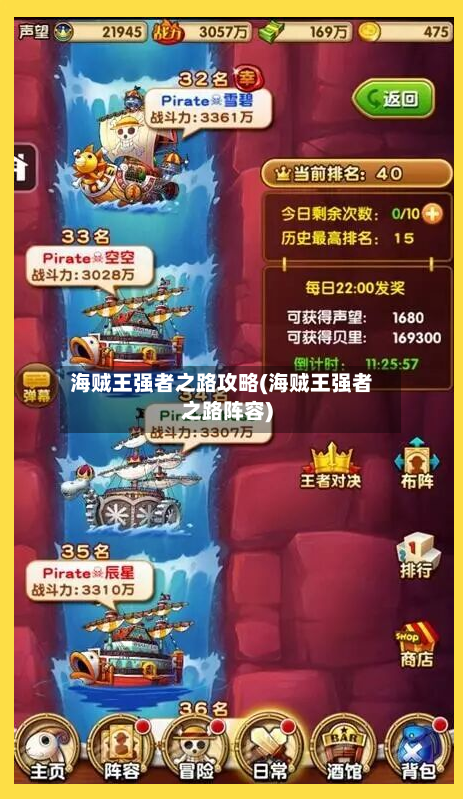 海贼王强者之路攻略(海贼王强者之路阵容)-第2张图片