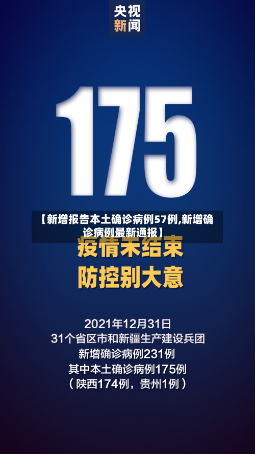 【新增报告本土确诊病例57例,新增确诊病例最新通报】