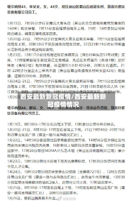 西安最新新冠疫情/西安最新新冠疫情情况