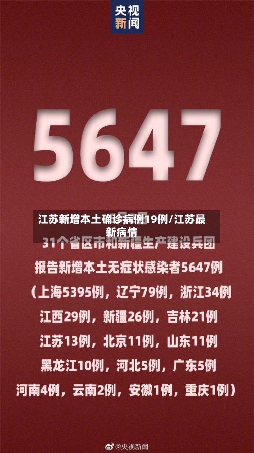 江苏新增本土确诊病例19例/江苏最新病情-第3张图片