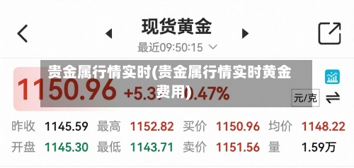 贵金属行情实时(贵金属行情实时黄金费用)